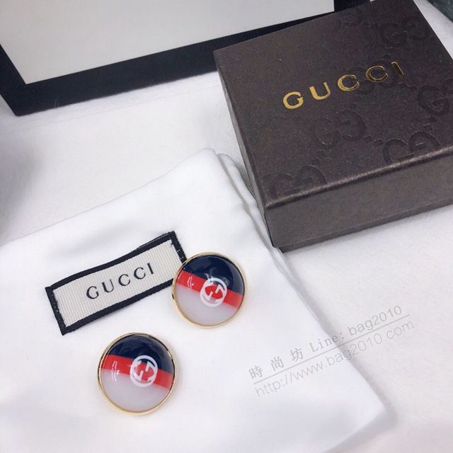 GUCCi飾品 古馳925純銀耳針耳環 Gucci專櫃同步新款 鍍鈀復古金屬耳釘  zgbq1191